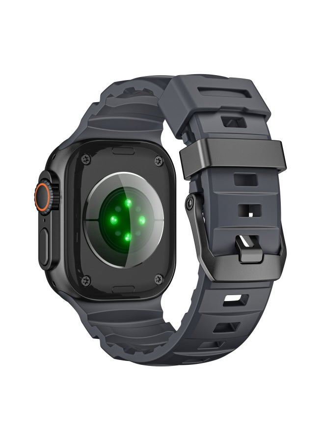Suitable For Apple Watch Apple IWatch S10Ultar987Se Fkm Wild Trail Fluororubber Watch Strap For Men 