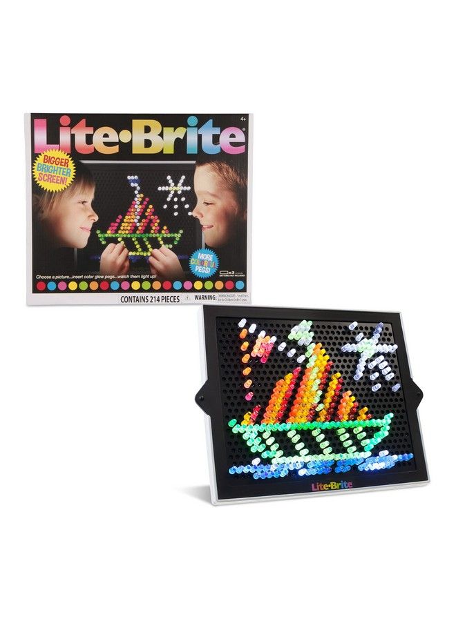 Lite Brite ألعاب النشاط الإبداعي الكلاسيكية المضيئة النهائية هدايا للبنات والأولاد من عمر 3 4 5 6789 تعليمية لتعلم المهارات الحركية الدقيقة - Image 5