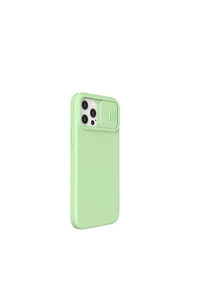 Nillkin - Nillkin CamShield Silky Magnetic Silicone Case Apple iPhone 12/12 Pro-Matcha Green - Image 1