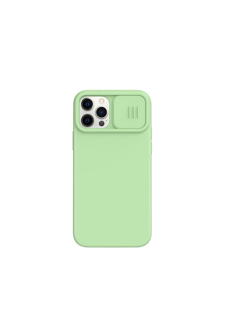 Nillkin - Nillkin CamShield Silky Magnetic Silicone Case Apple iPhone 12/12 Pro-Matcha Green - Image 1