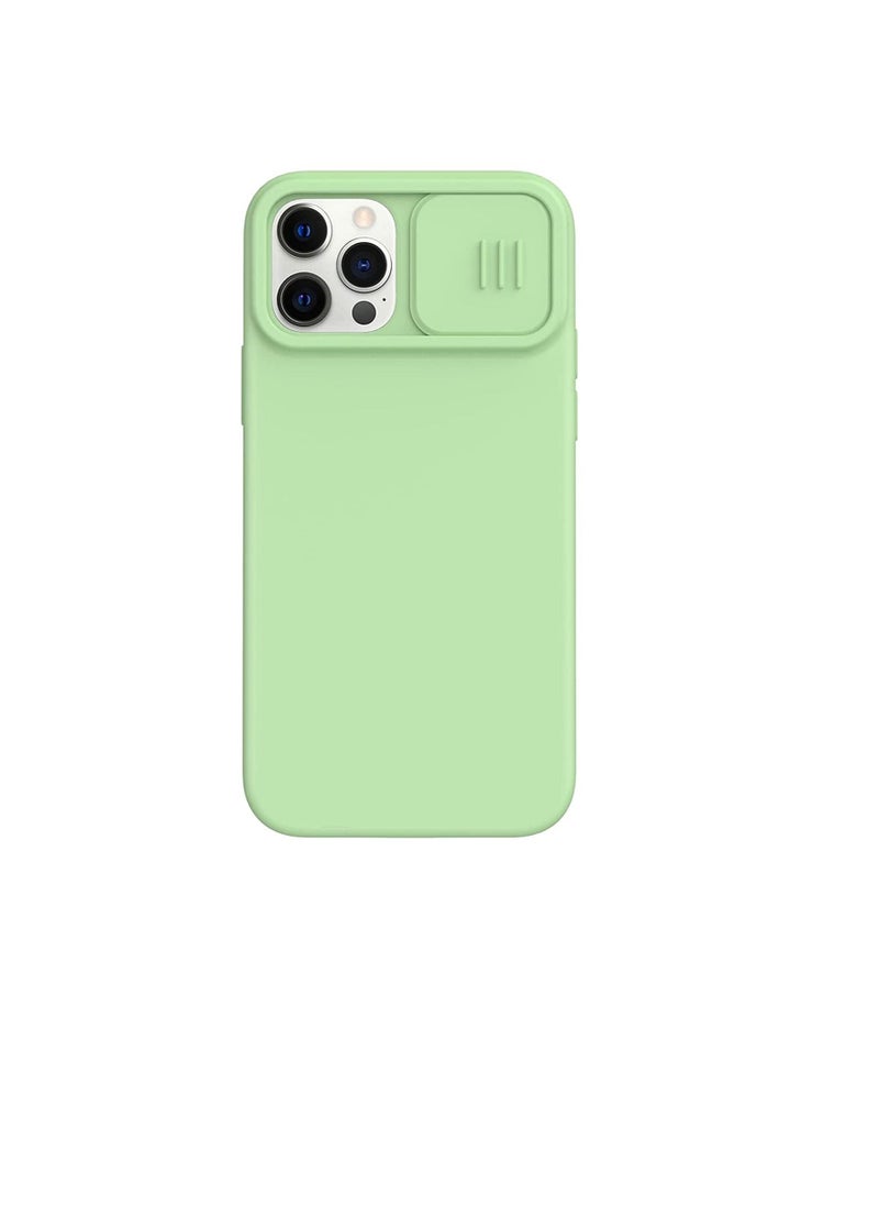 Nillkin - Nillkin CamShield Silky Magnetic Silicone Case Apple iPhone 12/12 Pro-Matcha Green - Image 1