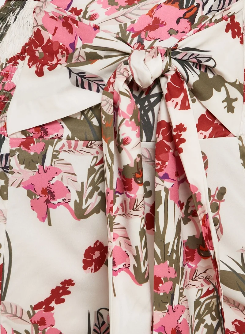Khizana Floral Print Wide Leg Pants