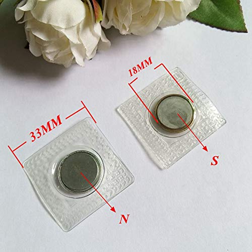 AMORNPHAN 10 Set 18mm.3/4" Invisible Hidden Magnetic Buttons Snap Magnet Fastener Handbag Cloth Clasp Purse Closure DIY Sewing Tools - Image 4