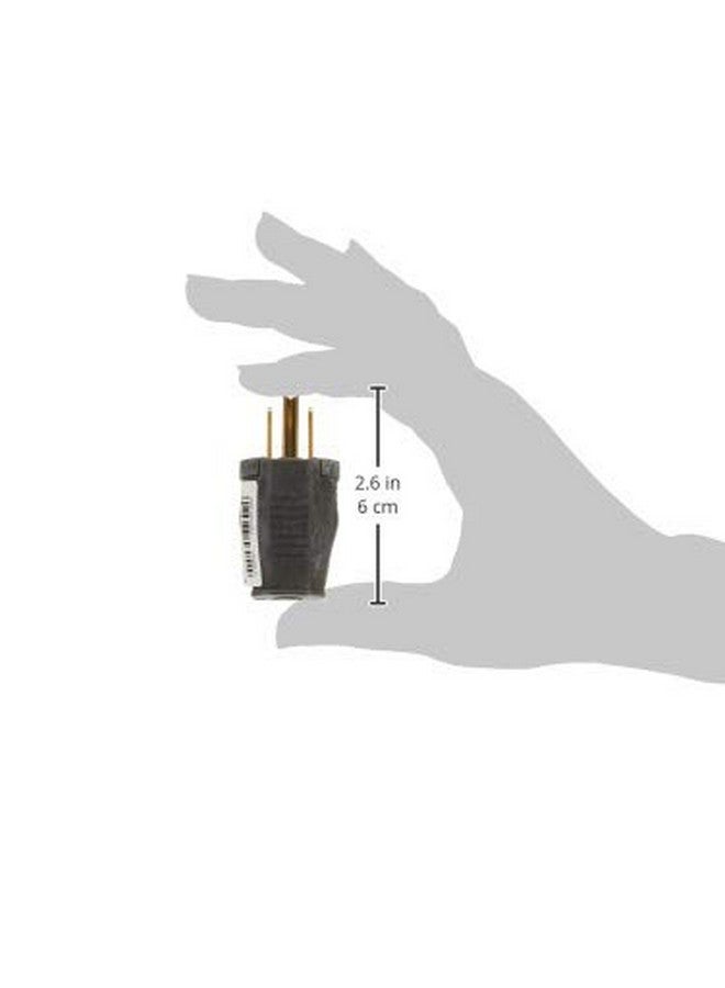 ليفيتون قابس تأريض Leviton 3W101-E ثنائي القطب وثلاثي الأسلاك، عبوة من 10 قطع، أسود - Image 4