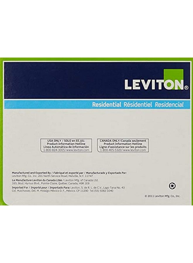 ليفيتون قابس تأريض Leviton 3W101-E ثنائي القطب وثلاثي الأسلاك، عبوة من 10 قطع، أسود - Image 3