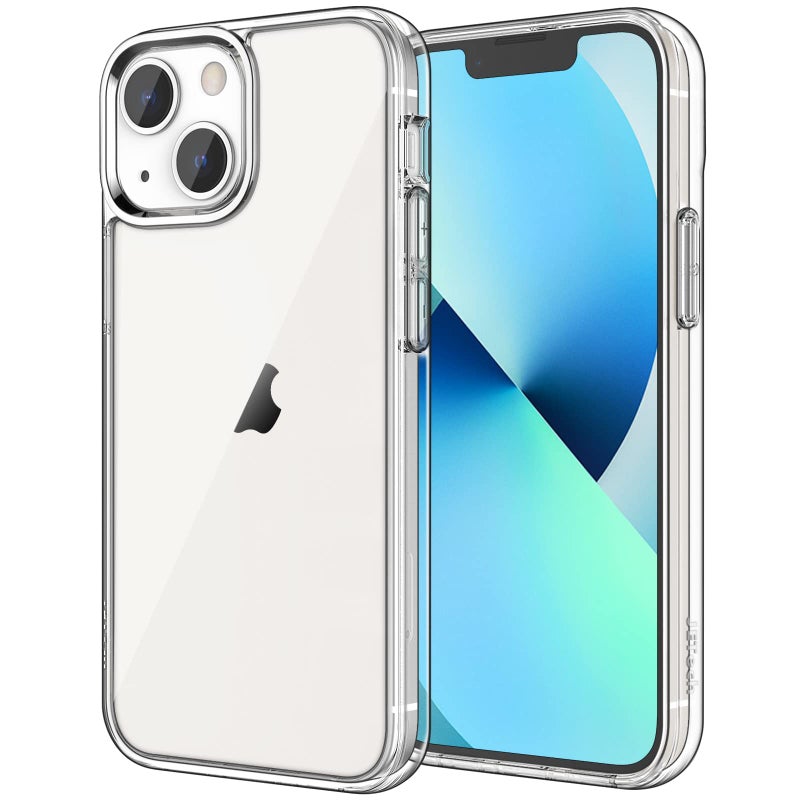 JETech Case for iPhone 13 6.1-Inch, Non-Yellowing Shockproof Phone Bumper Cover, Anti-Scratch Clear Back (Clear) - Image 1