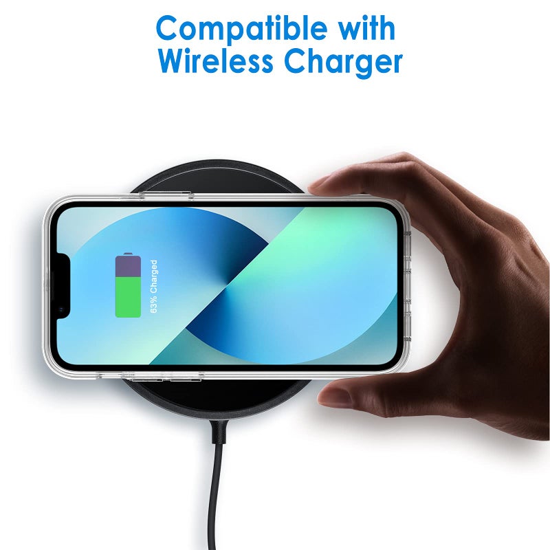 JETech Case for iPhone 13 6.1-Inch, Non-Yellowing Shockproof Phone Bumper Cover, Anti-Scratch Clear Back (Clear) - Image 4