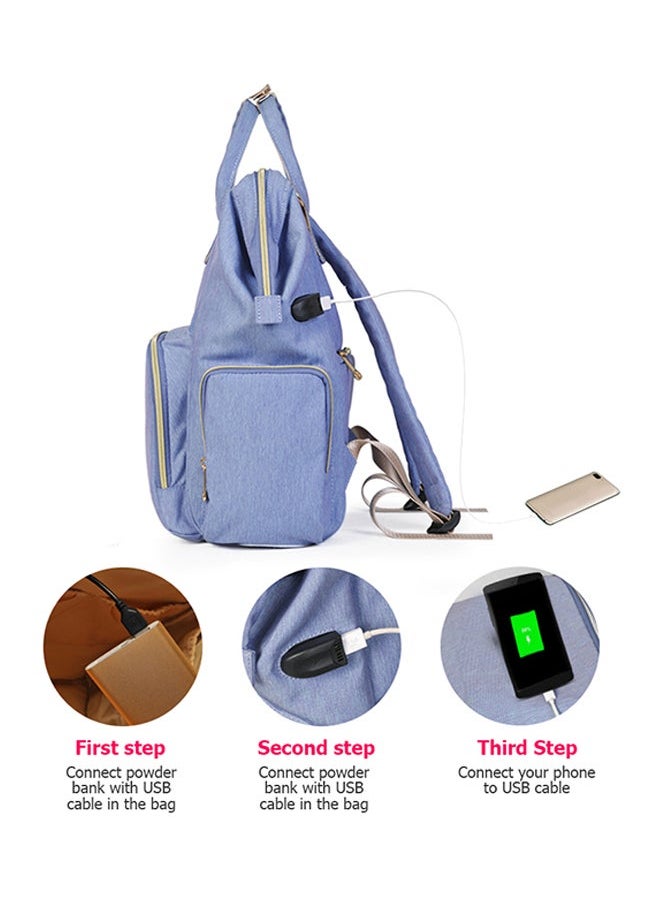 NIBEMINENT Baby Diaper Bag With USB Charging Pot  - Image 3