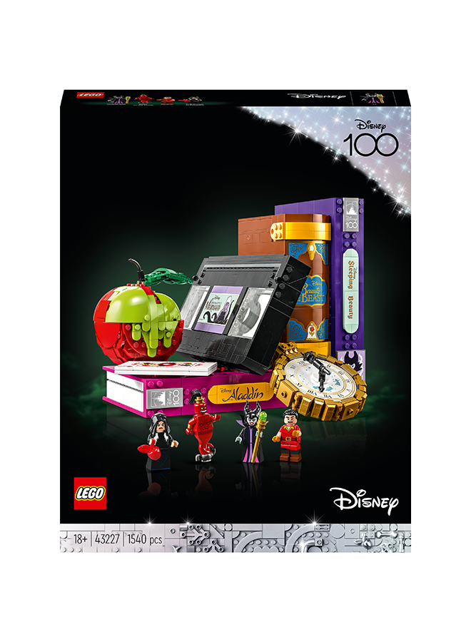 ليغو Disney Villain Icons 43227 Building Kit; Nostalgia Collection In A Box. A Creative, Buildable Disney 100 Model That Makes A Fun Holiday Or Birthday Gift For Builders And Fans Aged 18 And Over (1,540 Pieces)