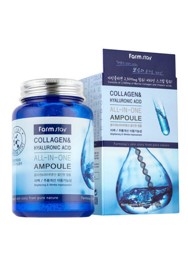 Farm Stay Collagen & Hyaluronic Acid All In One Ampoule 250ml - Image 2