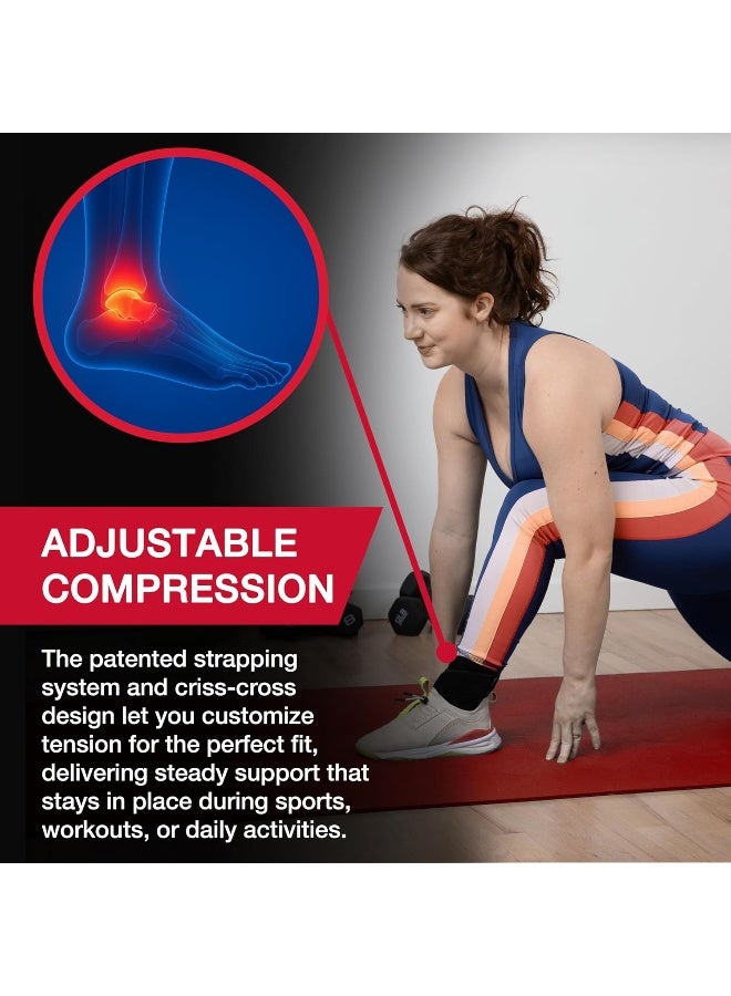 Mueller Adjustable Ankle Stabilizer Black | Support for Sprains, Weak or Arthritic Ankles, One Size, 1-Stabilizer - Image 3