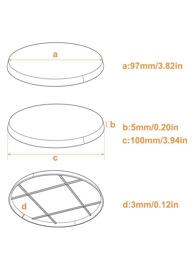 Evemodel 15pcs 100mm Round Bases for Wargames Table Top Military Simulation Scene ABS Plastic - Image 5