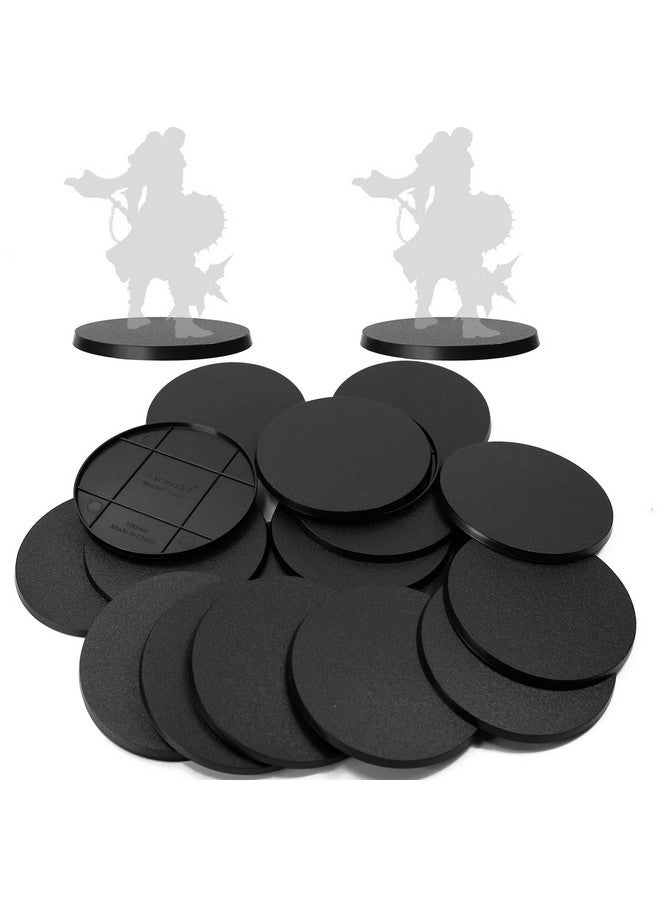 Evemodel 15pcs 100mm Round Bases for Wargames Table Top Military Simulation Scene ABS Plastic - Image 1