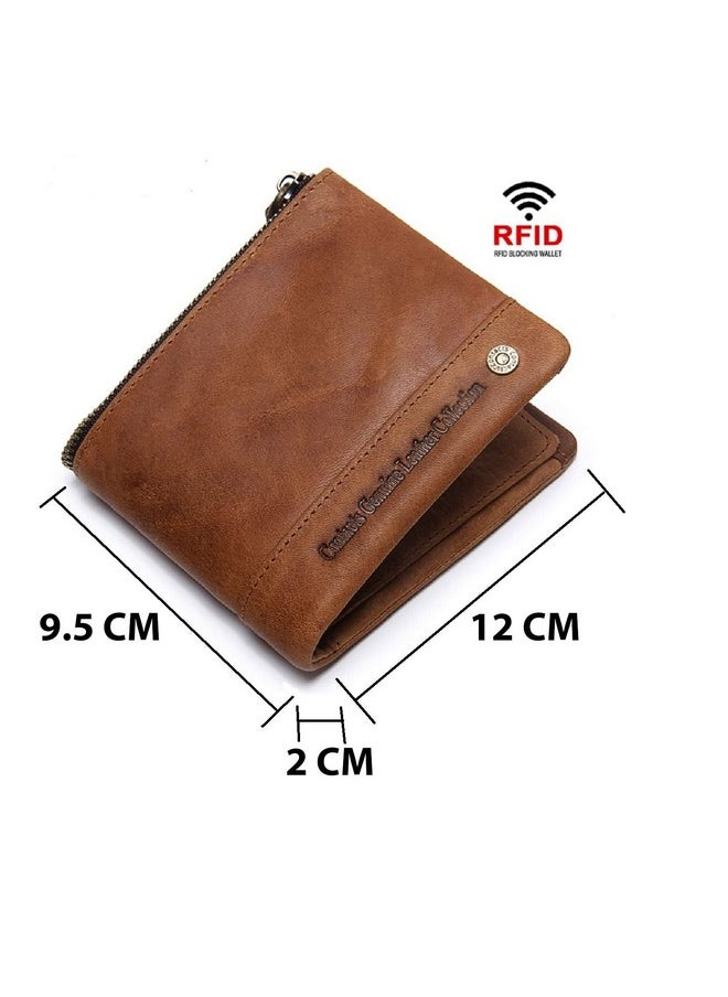 CONTACTS Contacts Front Pocket Wallet with Magnetic Money Clip Minimalist RFID Genuine Leather Wallets for Men Slim Credit Card Card Holder | 7 Card Slots (Black)  - Image 4