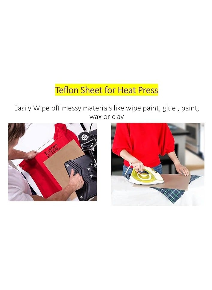erorex 5 PackSheet for Heat Press Transfer Sheet Non Stick 16 x 20" Heat Transfer Paper Reusable Heat Resistant Craft Mat - Food Grade Materials- Non Stick and easy to clean - Image 3
