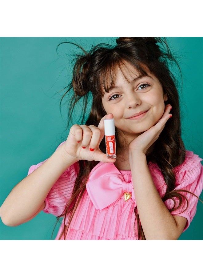 Miss NELLA Fairy Kiss Lips & Tips duo- Scented Lip Gloss + Glitter Nail Polish for Kids with Peel-off, Water Based & Odour Free Formula - Image 3