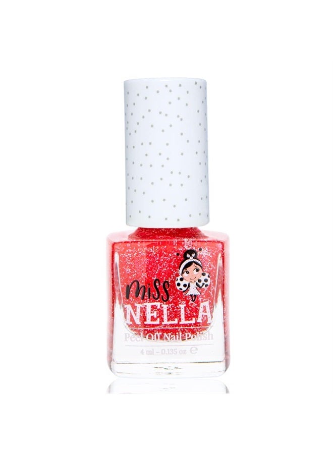 Miss NELLA Fairy Kiss Lips & Tips duo- Scented Lip Gloss + Glitter Nail Polish for Kids with Peel-off, Water Based & Odour Free Formula - Image 5