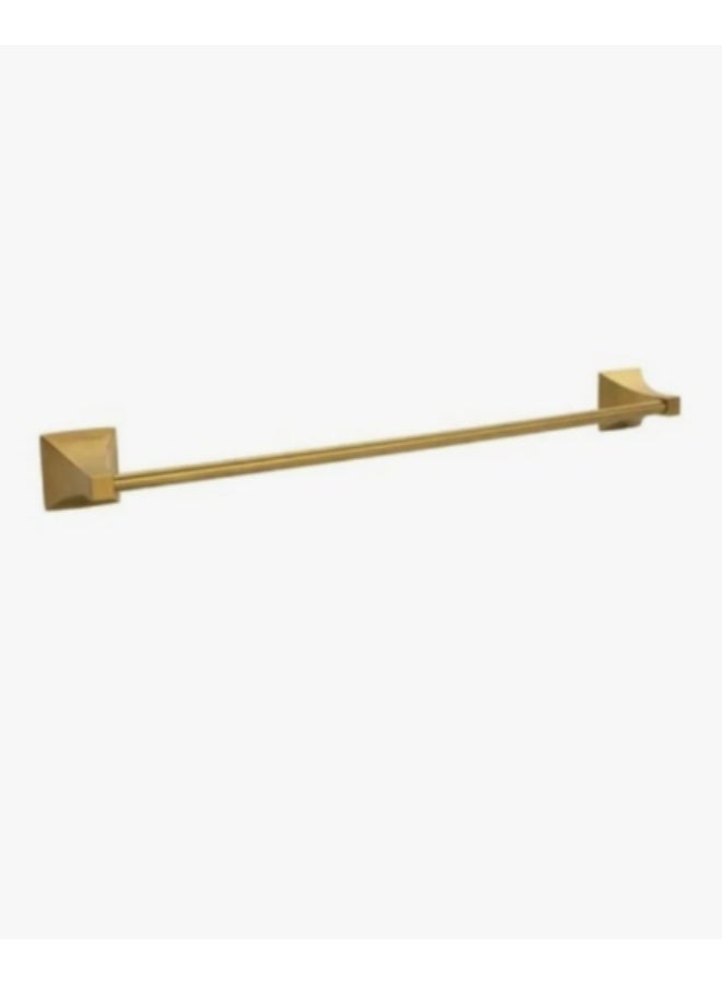 SOMANY Towel Rod – Brushed Gold Finish | 65x8x11 cm | Premium Bathroom Towel Rack | Stylish Wall-Mounted Towel Holder