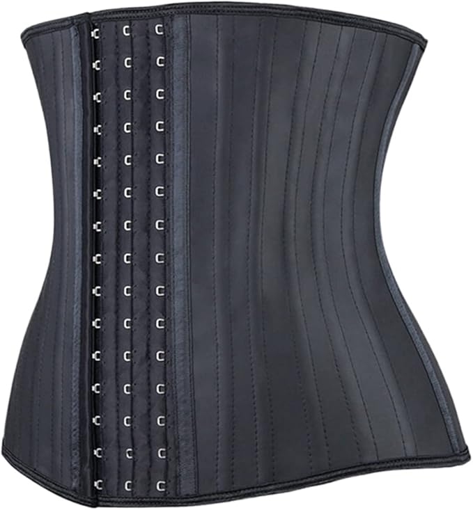 RHYNOFIT Sweat Waist Trimmer, 25 Steel Boned Latex Sauna Waist Trainer, 30cm Height Sauna Body Shaper Gym Belt, 30cm Height - Image 1
