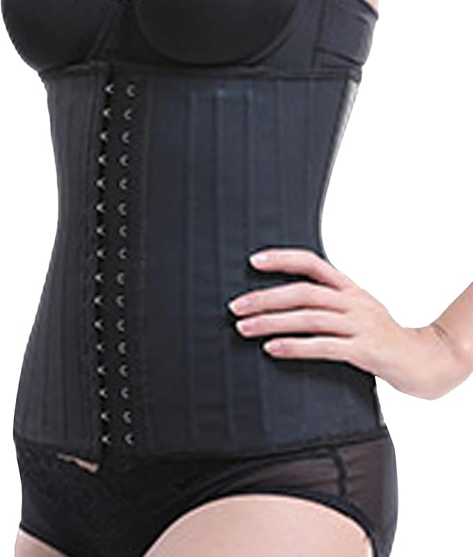 RHYNOFIT Sweat Waist Trimmer, 25 Steel Boned Latex Sauna Waist Trainer, 30cm Height Sauna Body Shaper Gym Belt, 30cm Height - Image 4