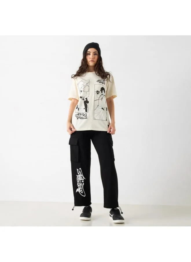 SP Characters The Celestials Print Joggers with Drawstring Closure and Pockets