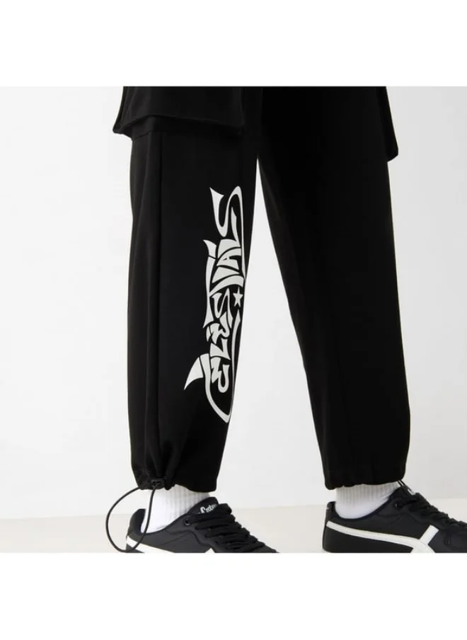 SP Characters The Celestials Print Joggers with Drawstring Closure and Pockets