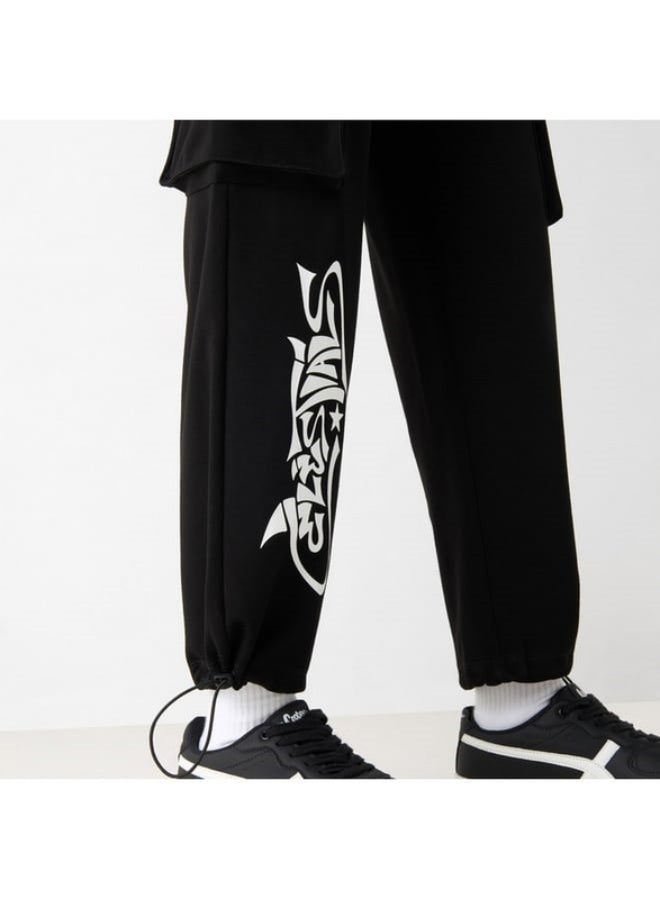 SP Characters The Celestials Print Joggers with Drawstring Closure and Pockets  - Image 2
