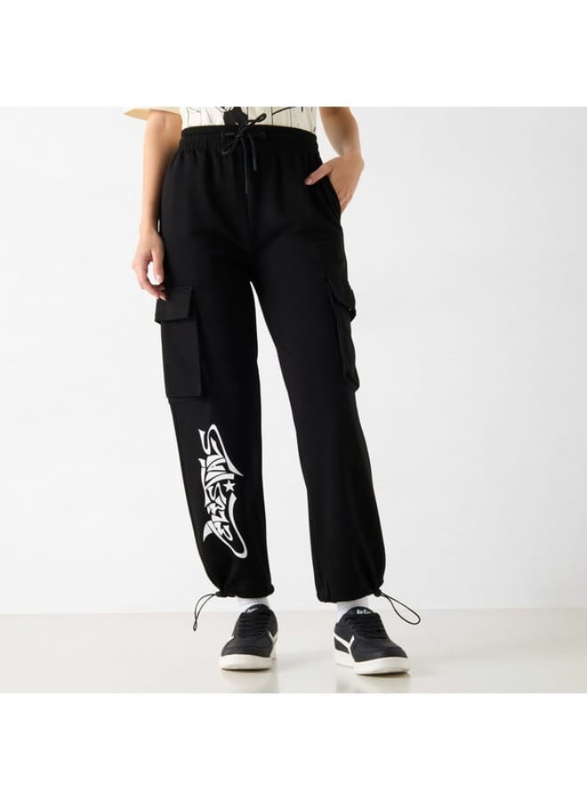 SP Characters The Celestials Print Joggers with Drawstring Closure and Pockets  - Image 3