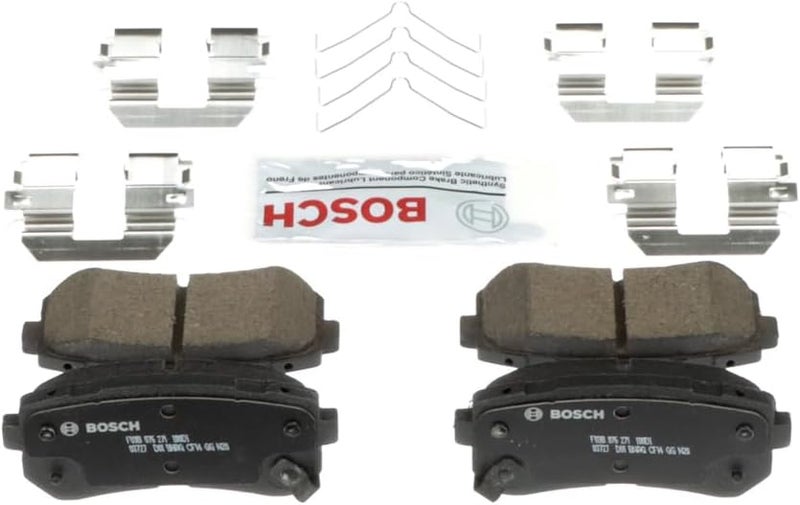 Bosch QuietCast BC1856 Premium Ceramic Disc Brake Pad Set - Rear - Image 1