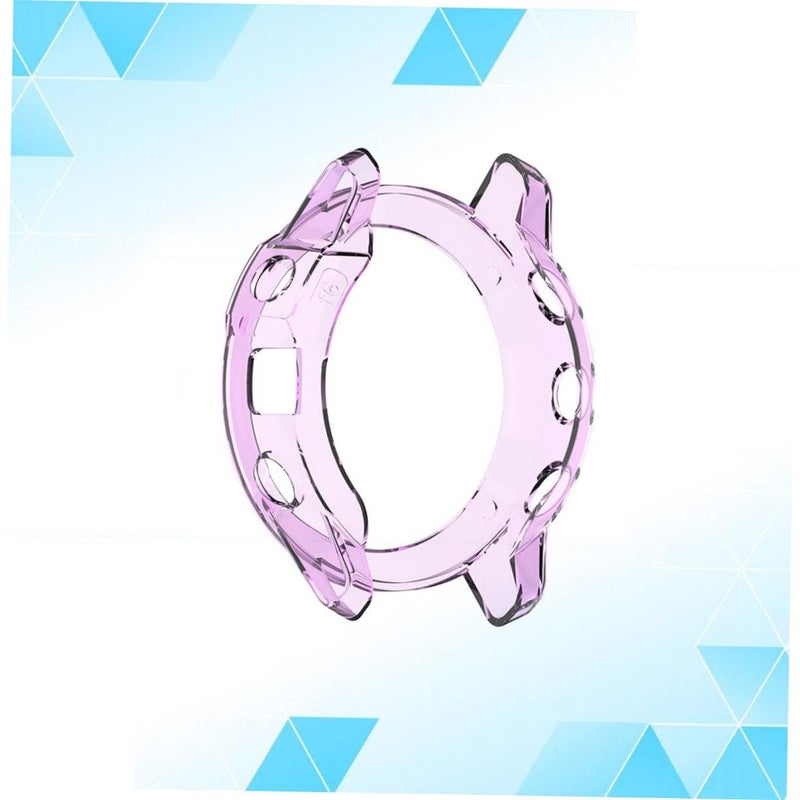 TPU Transparent Purple Watch Case Lightweight Scratch Protection Precise Cutout - Image 3