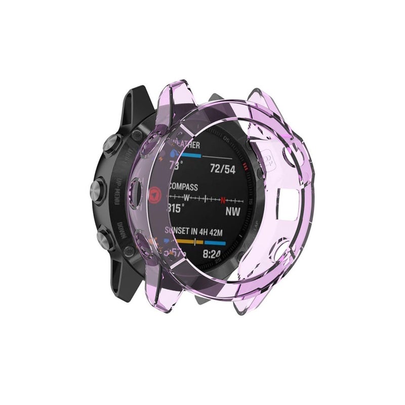 TPU Transparent Purple Watch Case Lightweight Scratch Protection Precise Cutout - Image 4