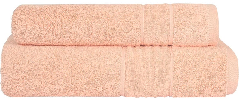 LuksYol Luxury Towel Set - 100% Pure Turkish Cotton - 600 GSM Premium Absorbent & Fluffy Towels - Ultra Soft & Gentle on Skin - Set of 2 (Bath 140x70cm, Hand 50x70cm) - Hotel & Spa Quality Towels - Oeko-Tex Certified (Made in Green & Standard 100) - Highly Absorbent & Quick Drying - Elegant Modern Design - Ideal for Daily Use, Gifting, or Guest Towels - Long-Lasting Durability with Soft Touch - Available Colors: Navy Blue, Vibrant Green, Grey, White, Beige, Pink - Premium Weaving for Luxurious Texture - Fade-Resistant & Machine Washable - Perfect for Bathroom, Gym, Spa & Travel - High-End Cotton Towels by LuksYol - Designed for Comfort & Style with a Premium Feel That Lasts Wash After Wash - Image 1