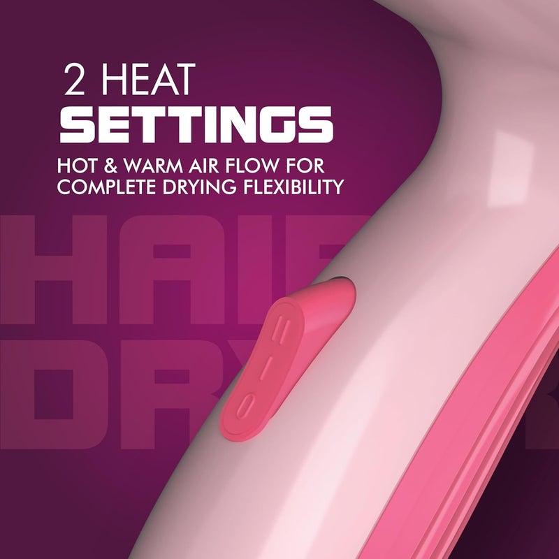Havells مجفف شعر هافيلز 1200 واط قوي | حماية من السخونة الزائدة | إعدادين للحرارة (ساخن/دافئ) | تقنية توازن الحرارة | وردي فاخر | رفيقك المثالي لتجفيف الشعر بسهولة | Hd1903-1200 واط - Image 5