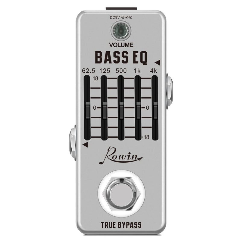 Rowin Bass Equalize Pedal 5 Band for Bass with True Bypass - Image 1