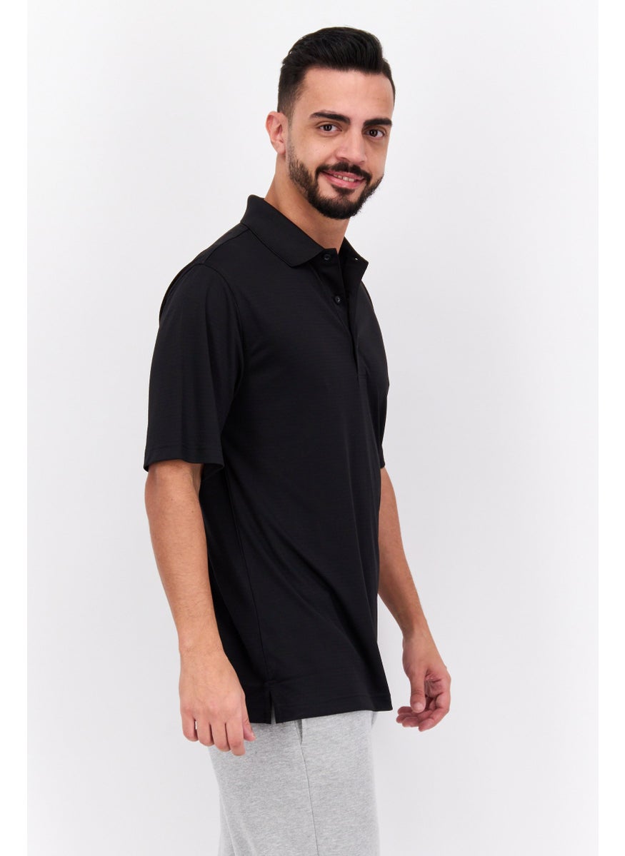 Men Regular Fit Plain Short Sleeves Polo, Black - pzsku/Z685C4C1C596E4AAC42E9Z/45/_/1737643064/8f27eaf7-ac83-4cdc-8e54-2235706f2cb3