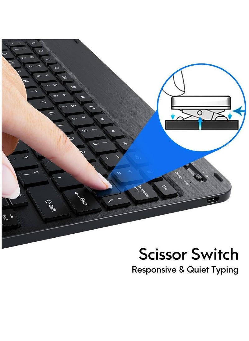 GENNEXT - iPad Keyboard Case For iPad 10 Generation, Detachable Wireless Bluetooth Trackpad Keyboard, Smart Folio Cover With Pencil Holder, Fit For iPad 10th Generation 10.9inch - 2022 - Image 1