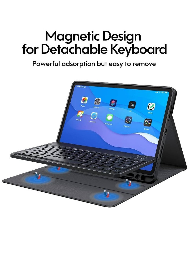 GENNEXT - iPad Keyboard Case For iPad 10 Generation, Detachable Wireless Bluetooth Trackpad Keyboard, Smart Folio Cover With Pencil Holder, Fit For iPad 10th Generation 10.9inch - 2022 - Image 1