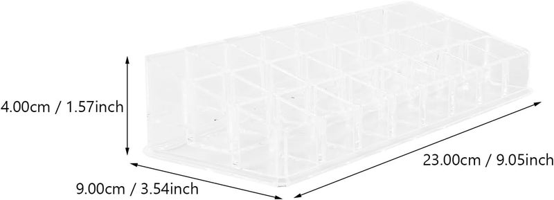 Acrylic Lipstick Organizer Box 24 Slots Desktop Makeup Holder Cosmetic Storage Case for Lipstick and Nail Polish Display - Image 2