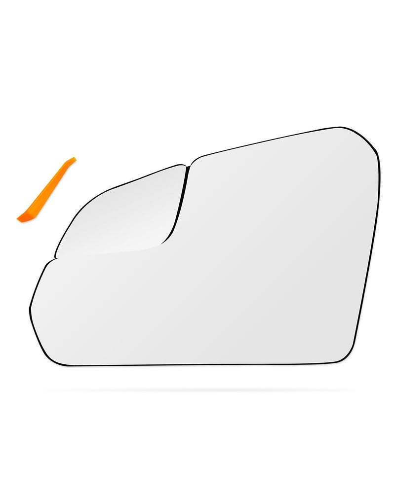 2PCS WIDE ANGLE SIDE MIRROR GLASS FOR TESLA MODEL Y 20202026 ANTI GLARE HEAT DEFOGGING BLUE LENS WITH BACKING PLATE
