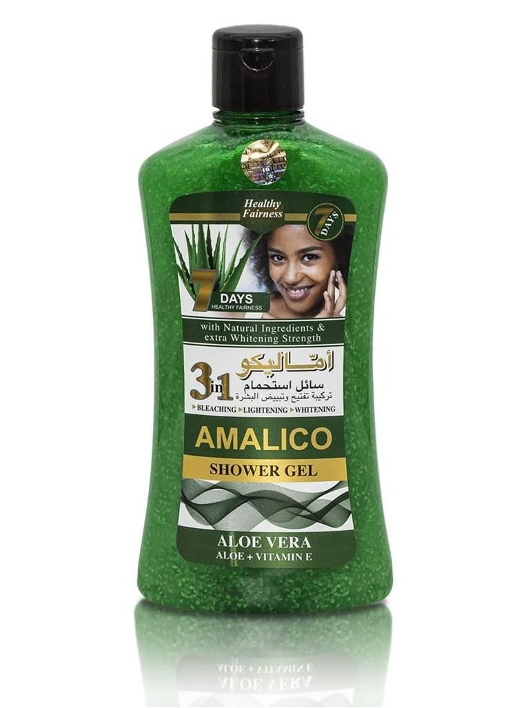 AMALICO Shower Gel 3 In 1 Bleaching Lightening Whitening 