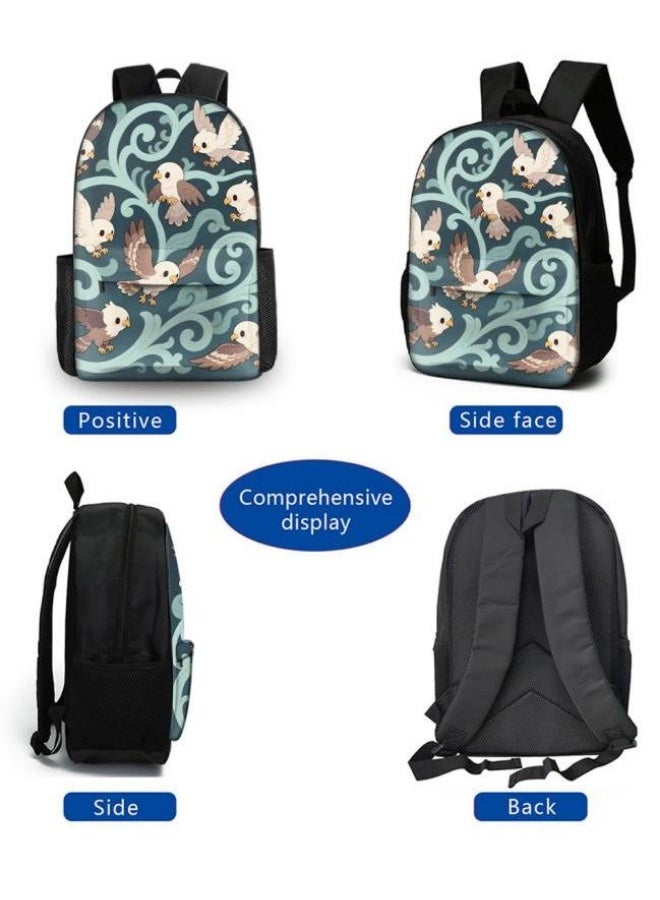 Bright Li Fire popular new cute cartoon print, three-piece practical bag combination (students, children, friends outings, mountain climbing, etc. can be used) - 117 - Image 3