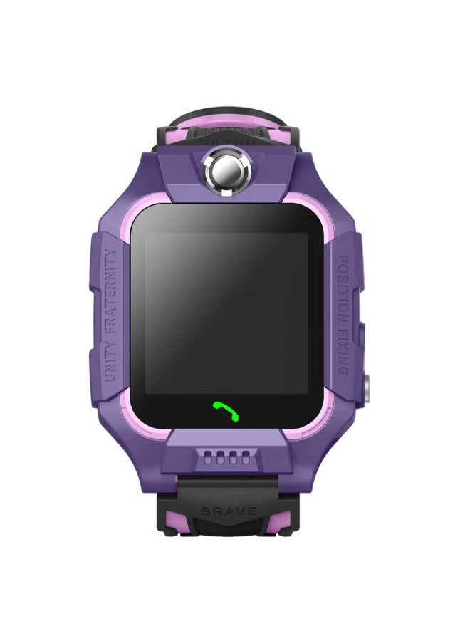 E19 Children's Positioning Energy-Saving Flashlight Smartwatch Purple - Image 2