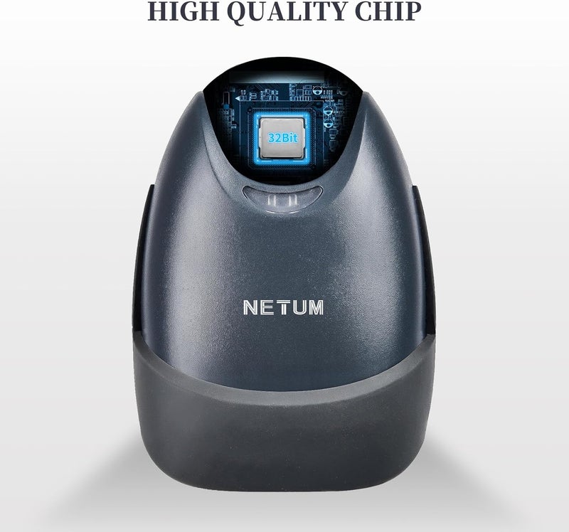 ماسح ضوئي للباركود ثنائي الأبعاد من NETUM، USB 2.0، قارئ رمز QR سلكي، قارئ باركود تلقائي، مسدس ماسح ضوئي محمول مع كابل USB لأجهزة الكمبيوتر المحمولة وأجهزة الكمبيوتر وأجهزة الصراف ونقاط البيع NT-M5 - Image 3
