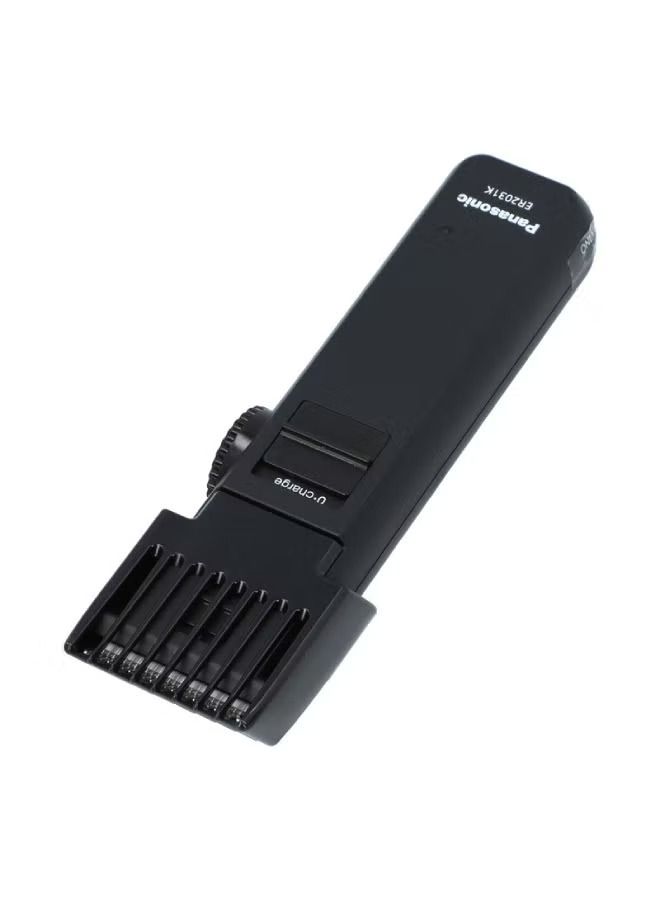 Rechargeable Wet/Dry Beard & Hair Trimmer, 12 Cutting lengths Black - Image 3