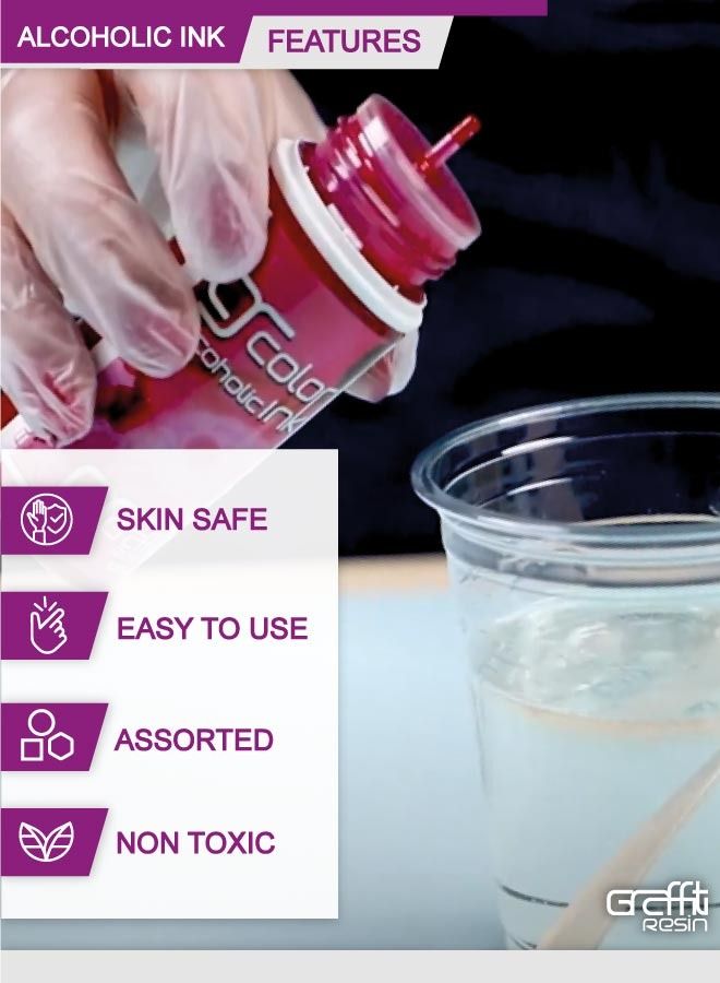 جرافيتي ريزن لون كحولي اخضر 100غ - Image 3