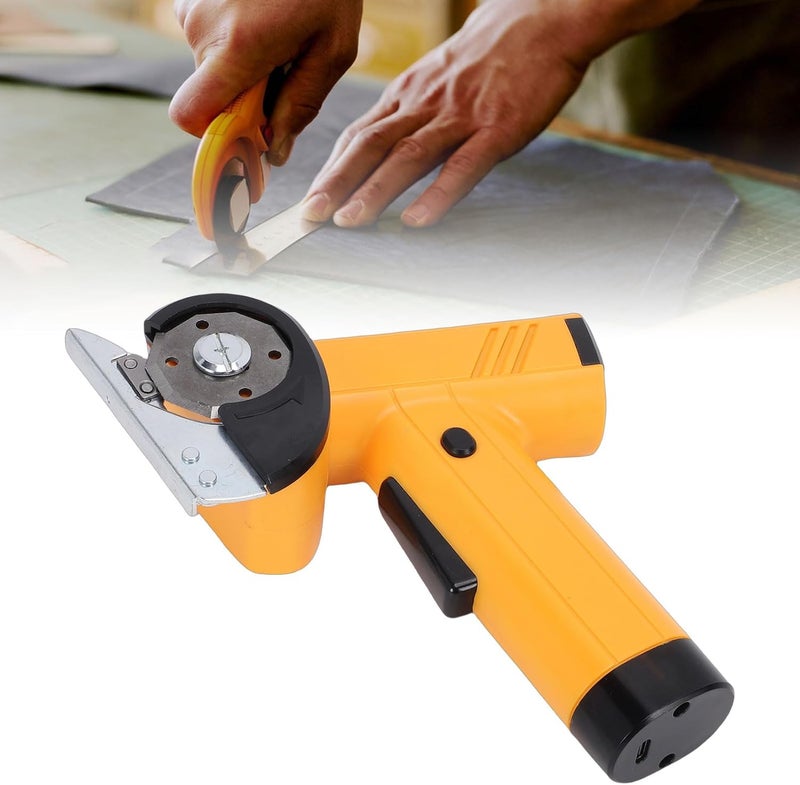 GOWENIC Electric Cardboard Cutter LED Light System Powerful Motor Portable Scissors for Home ProjectsCordless Electric Scissors for Home and Packaging Tasks (Yellow) - Image 2