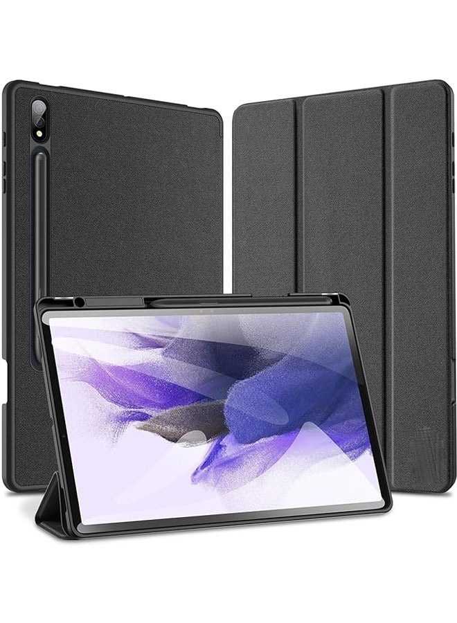 General Case for Samsung Galaxy Tab S9 Plus 12.4 Inch 2023(SM-X810/X816B/X818U), Slim Stand Protective Cover with Soft TPU Back [Auto Wake/Sleep] Support S Pen,Black  - Image 1