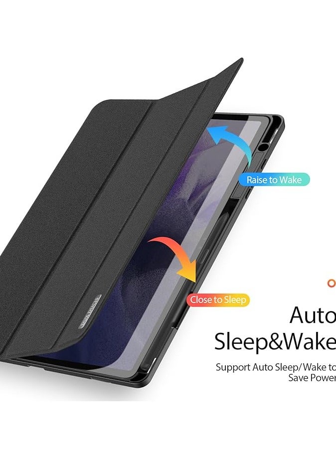 General Case for Samsung Galaxy Tab S9 Plus 12.4 Inch 2023(SM-X810/X816B/X818U), Slim Stand Protective Cover with Soft TPU Back [Auto Wake/Sleep] Support S Pen,Black  - Image 5