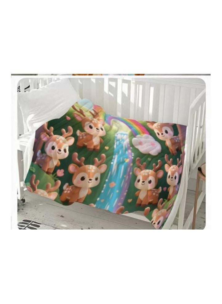 general Flannel thin blanket (warm and comfortable, suitable for sleep, gaming, dust removal and sandproof) 150cm*200cm - 829 - Image 3