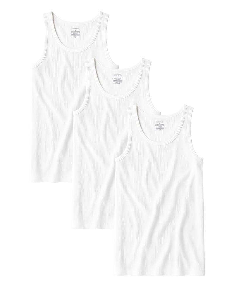 Andrew Scott Men's Cotton A-Shirt Tanks | Tag Free 100% Cotton Tank Tops | Multi Packs & Colors - Image 1